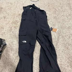 North face snow bibs new with tags large